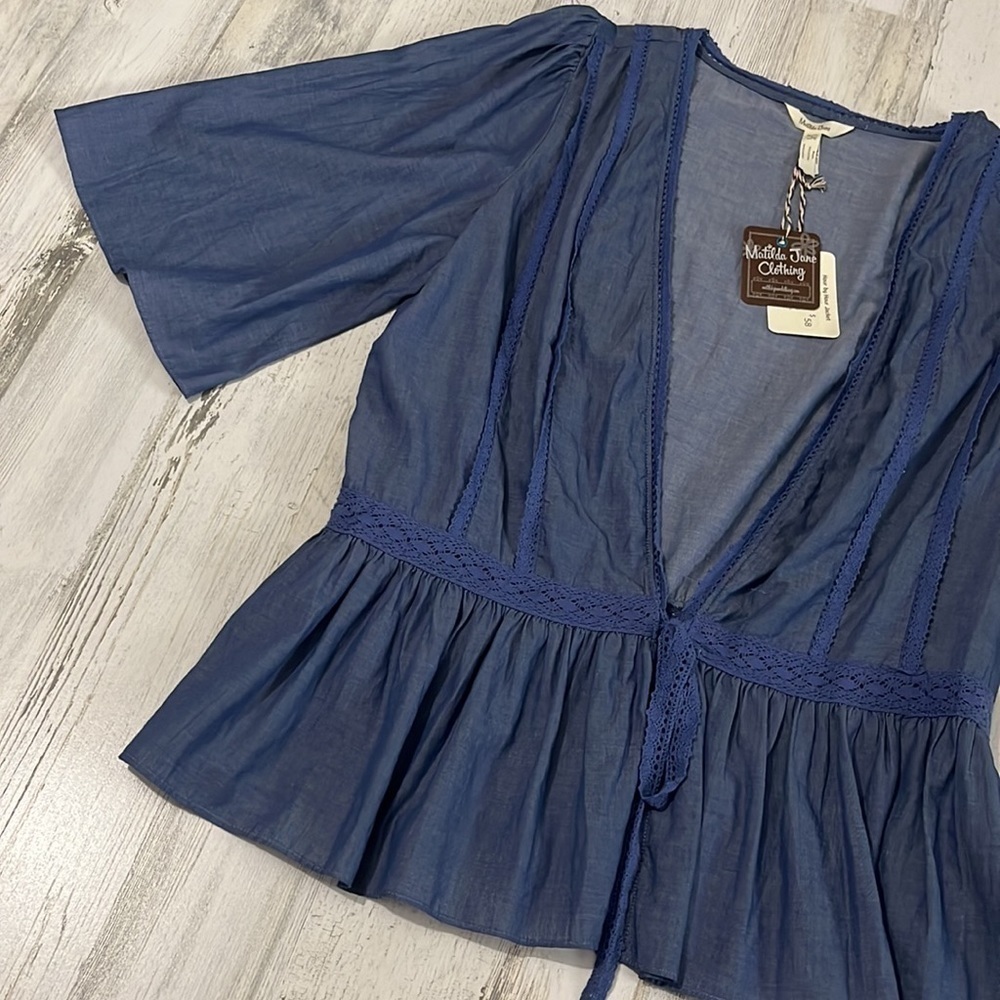 Matilda Jane Hour by Hour Top Size L. NEW - Picture 4 of 9